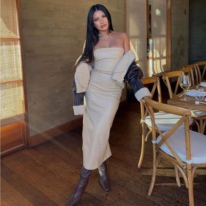 NWT Zara Faux Leather Dress